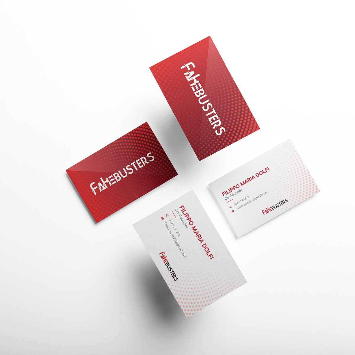 Fake Busters Business Card Taak Digital Agency Prato