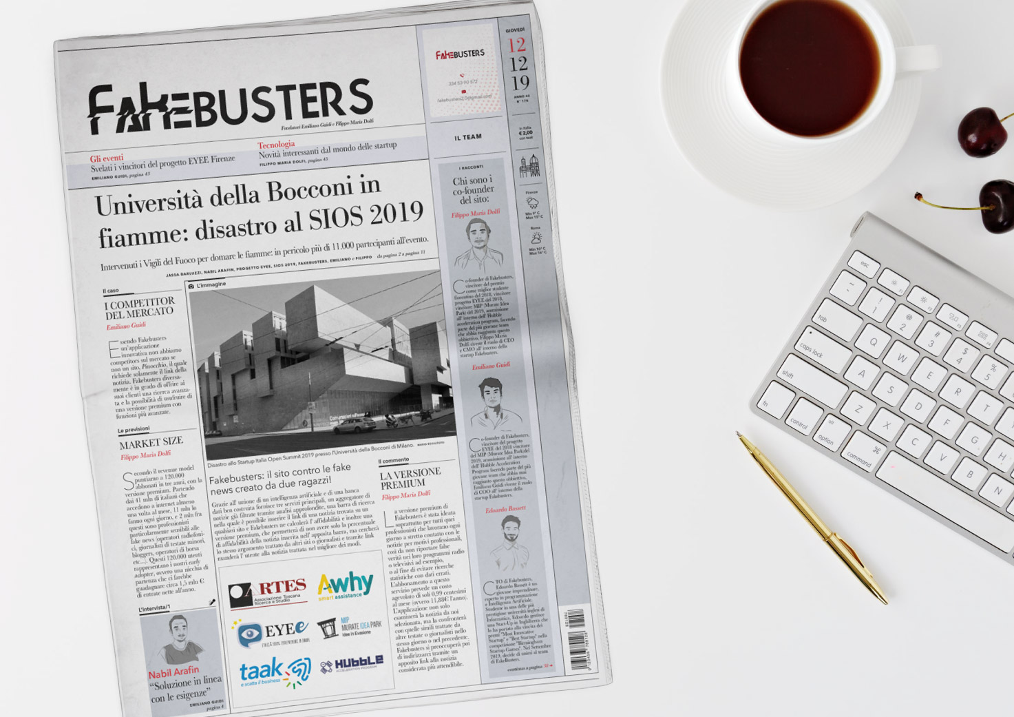 Fake Busters Quotidiano Flyer Taak Digital Agency Prato