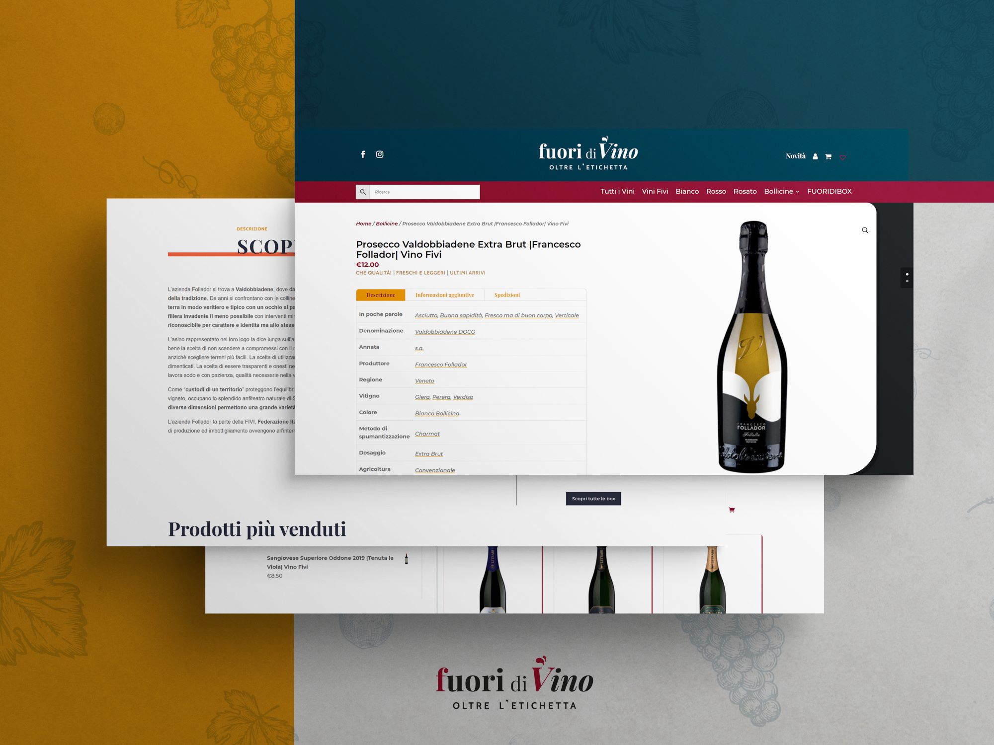 Fuori di Vino Taak Web Agency Ecommerce Desktop
