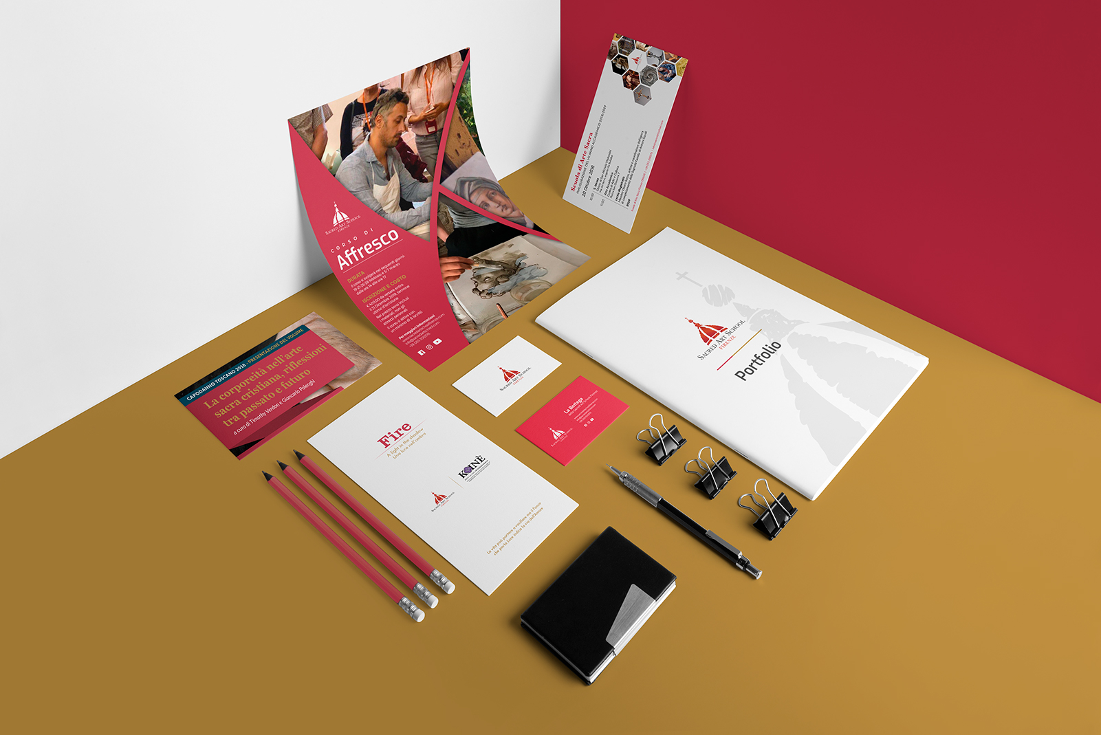Sacred Art School Firenze Stationery by Taak Web Agency Prato