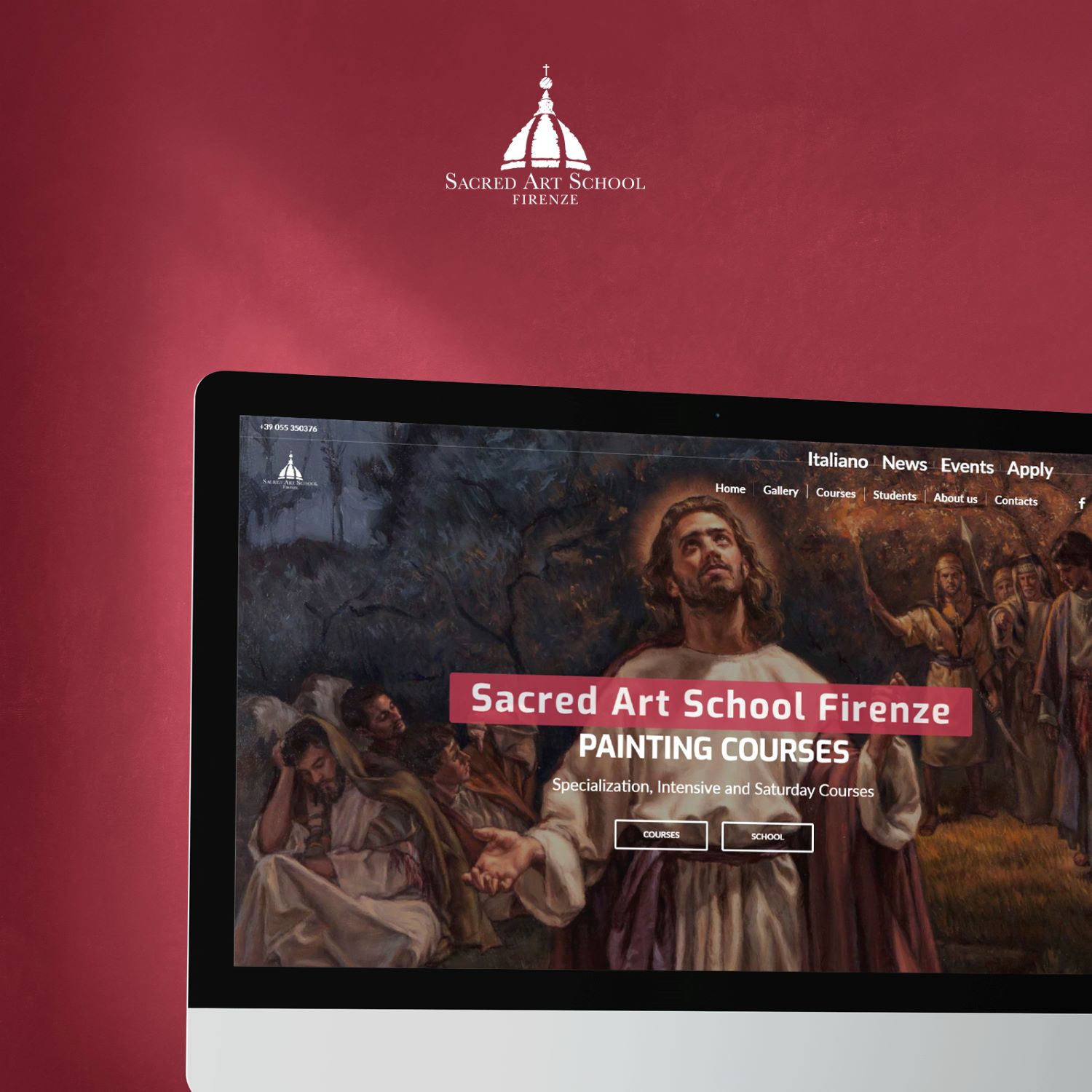 Sacred Art School Firenze Webiste (1) by Taak Web Agency Prato
